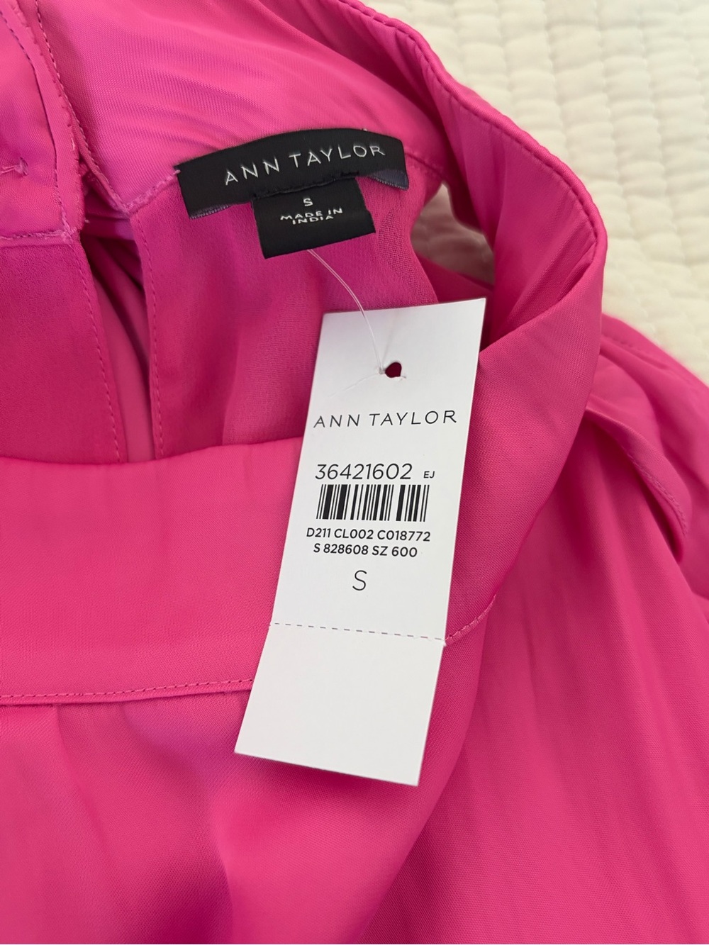 Ann Taylor Ruffle Top Pink - Picture 3 of 3